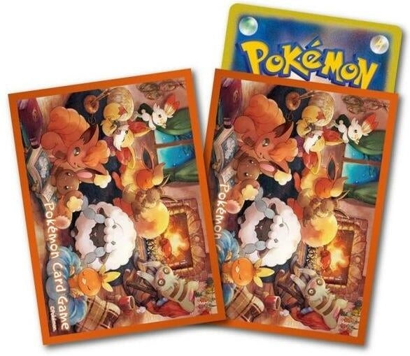 Image for Pokemon TCG: Pokemon Center Japan Exclusive Card Sleeves Warm and Cozy -  (64-Pack) - Card Sleeves