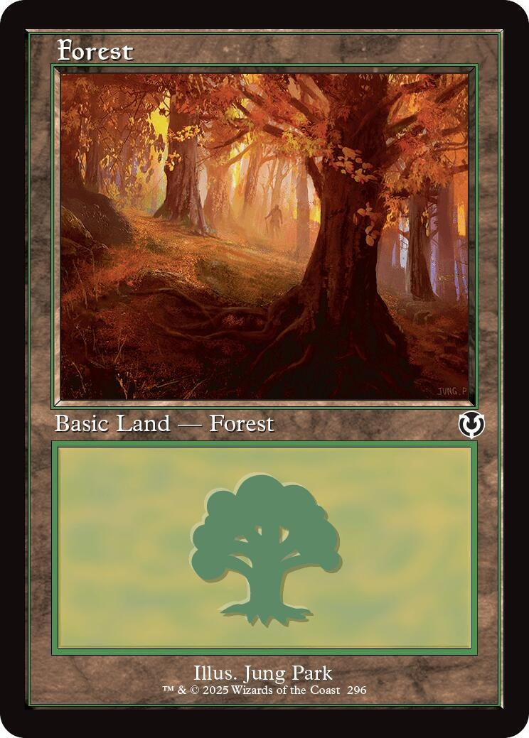Image for Forest (296) (Retro Frame) (296) (Innistrad Remastered) - Magic: The Gathering