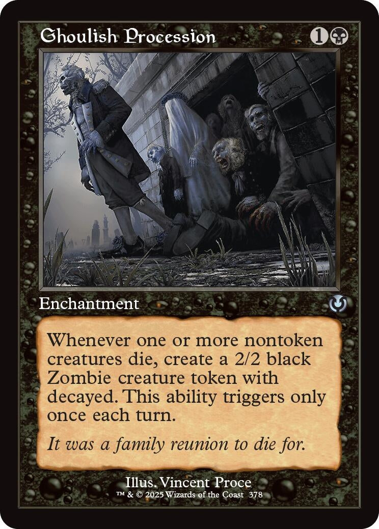 Image for Ghoulish Procession (Retro Frame) (378) (Innistrad Remastered) - Magic: The Gathering
