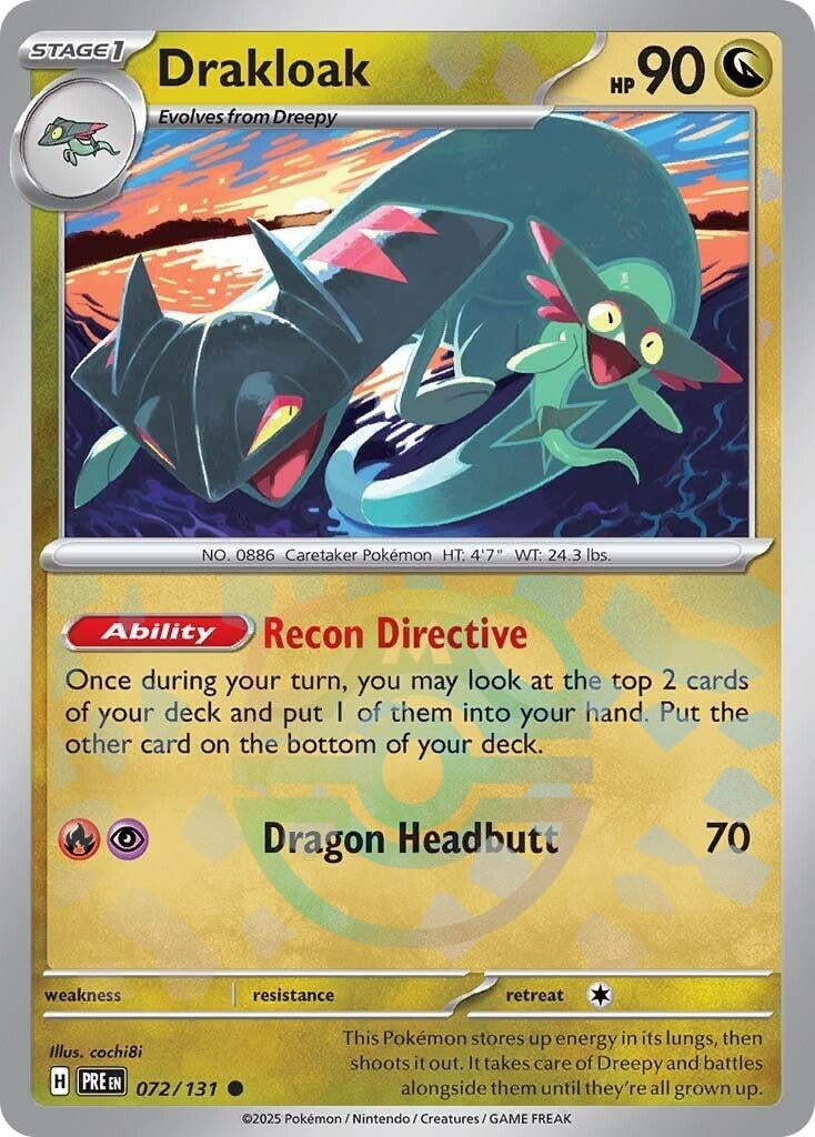 Image for Drakloak (Master Ball Pattern) (072/131) (PRE) - Pokemon