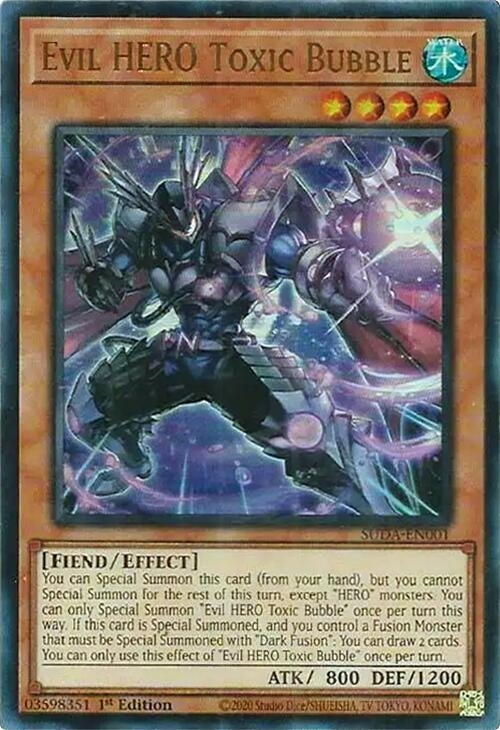 Image for Evil HERO Toxic Bubble (SUDA-EN001) (SUDA) - YuGiOh