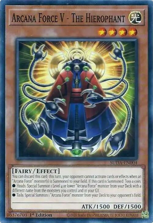 Image for Arcana Force V - The Hierophant (SUDA-EN004) (SUDA) - YuGiOh