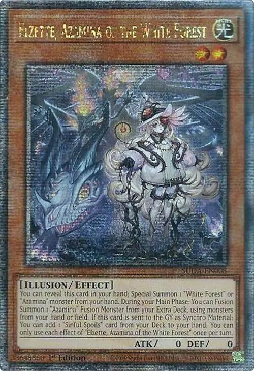 Image for Elzette, Azamina of the White Forest (Quarter Century Secret Rare) (SUDA-EN008) (SUDA) - YuGiOh