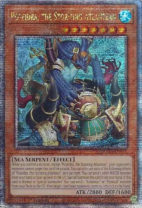 Image for Poseidra, the Storming Atlantean (Quarter Century Secret Rare) (SUDA-EN016) (SUDA) - YuGiOh