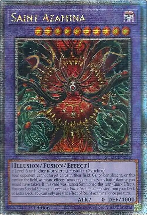 Image for Saint Azamina (Quarter Century Secret Rare) (SUDA-EN036) (SUDA) - YuGiOh
