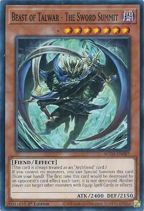 Image for Beast of Talwar - The Sword Summit (SUDA-EN087) (SUDA) - YuGiOh