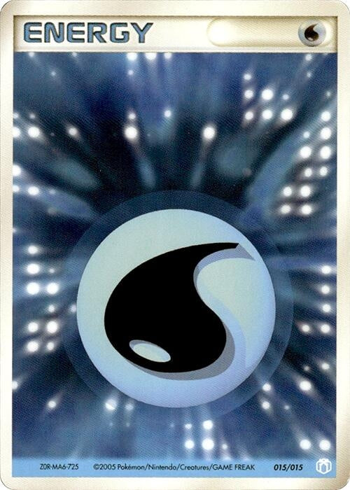 Basic Water Energy (015/015) (Gift Box Mew - Lucario (Crawdaunt Quarter Deck))