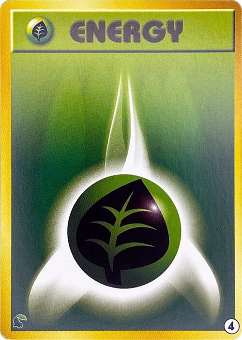 Image for Basic Grass Energy - 4 (4) (Intro Pack Neo (Chikorita)) - Pokemon Japan