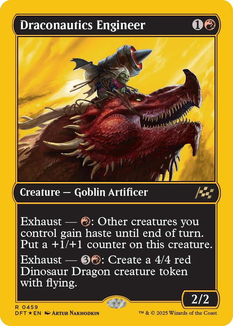 Image for Draconautics Engineer (First-Place Foil) (459) (Aetherdrift) - Magic: The Gathering