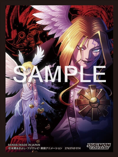 Image for Digimon Card Game Official Sleeves - Digimon Lucemon and Lucemon: Chaos Mode Card Sleeves 2025 (60-Pack) - Card Sleeves