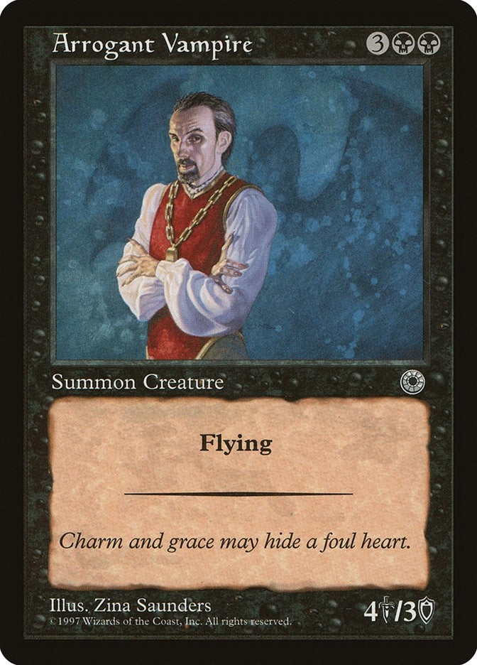 Image for Arrogant Vampire (Portal) - Magic: The Gathering