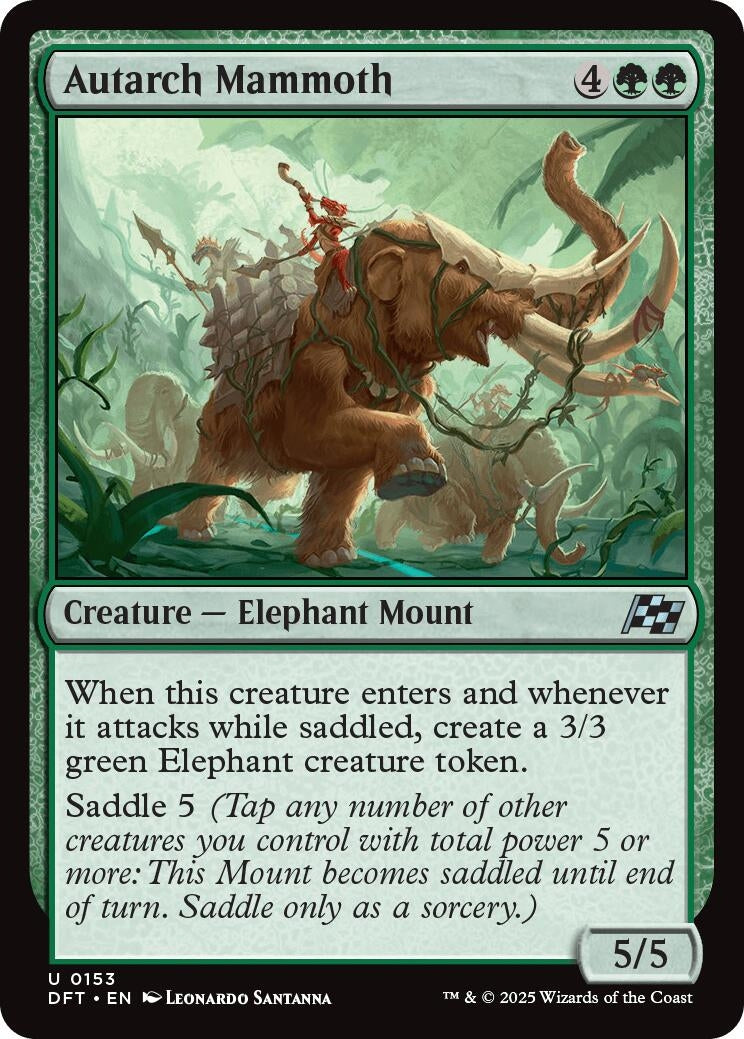 Image for Autarch Mammoth (153) (Aetherdrift) - Magic: The Gathering