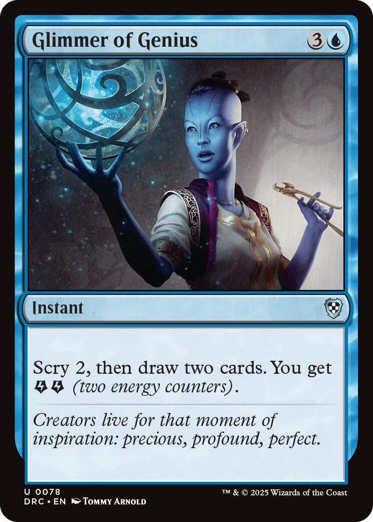 Image for Glimmer of Genius (78) (Aetherdrift) - Magic: The Gathering