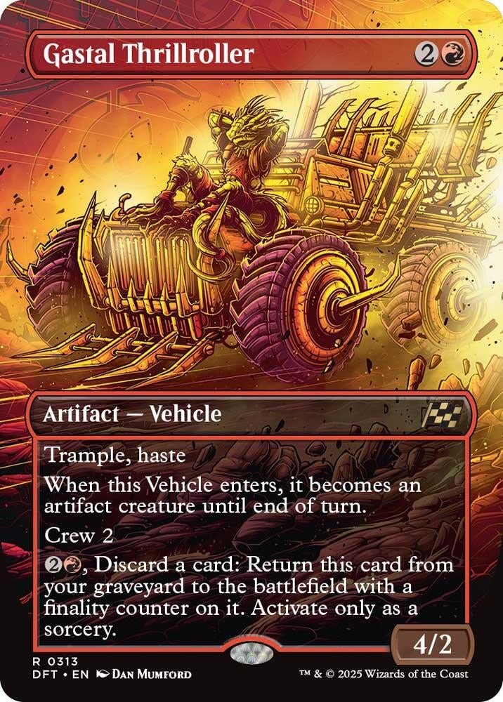 Image for Gastal Thrillroller (Borderless) (313) (Aetherdrift) - Magic: The Gathering