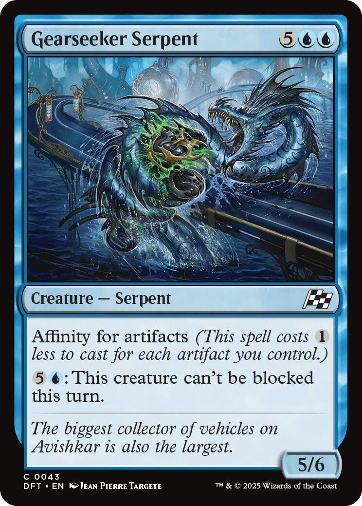 Image for Gearseeker Serpent (43) (Aetherdrift) - Magic: The Gathering