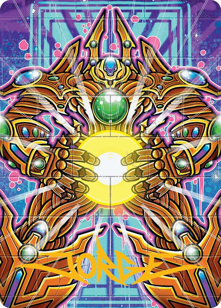 Image for Brightglass Gearhulk Art Card (Gold-Stamped Signature) (53) (Aetherdrift) - Magic: The Gathering