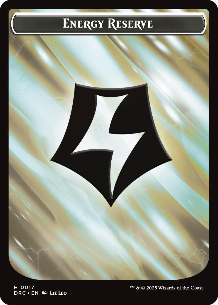 Image for Energy Reserve // Energy Reserve Double-Sided Token (17) (Aetherdrift) - Magic: The Gathering