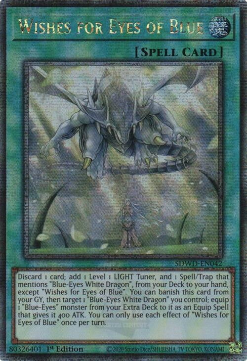 Image for Wishes for Eyes of Blue (Quarter Century Secret Rare) (SDWD-EN042) (SDWD) - YuGiOh
