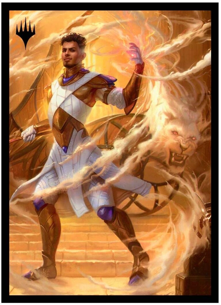 Image for Aetherdrift - Borderless Racer 3: Basri, Tomorrow's Champion Deck Protector Sleeves for Magic: The Gathering (100-pack) - Card Sleeves