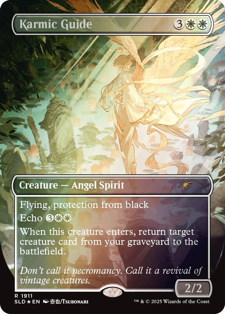 Image for Karmic Guide (1911) (Rainbow Foil) (1911) (Secret Lair Drop Series) - Magic: The Gathering