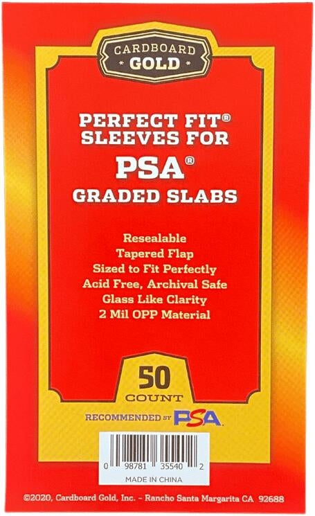 Image for Perfect Fit Sleeves for PSA Graded Slabs (50-Count) - Card Sleeves