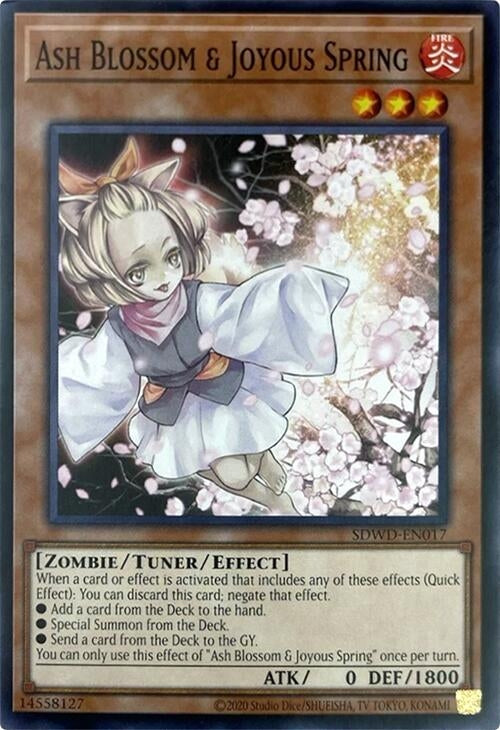 Image for Ash Blossom & Joyous Spring (Unlimited Misprint) (SDWD-EN017) (SDWD) - YuGiOh