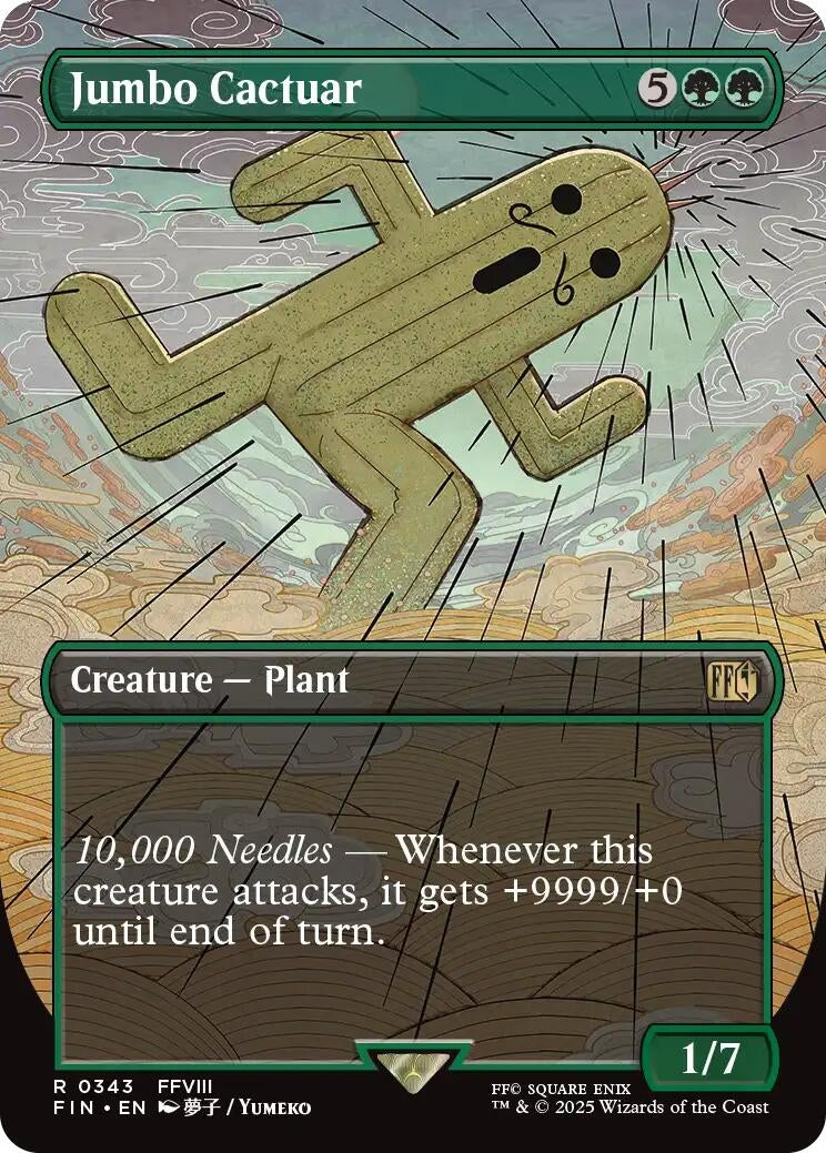Image for Jumbo Cactuar (Borderless) (343) (FINAL FANTASY) - Magic: The Gathering