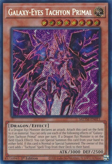 Image for Galaxy-Eyes Tachyon Primal (MZTM-EN011) (MZTM) - YuGiOh