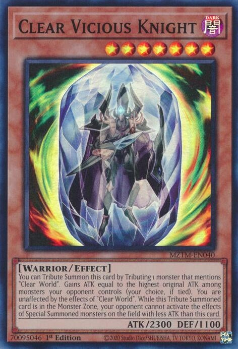 Image for Clear Vicious Knight (MZTM-EN040) (MZTM) - YuGiOh