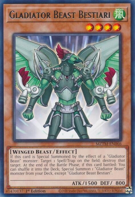 Image for Gladiator Beast Bestiari (MZTM-EN066) (MZTM) - YuGiOh