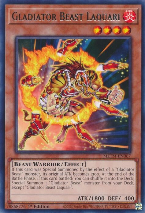 Image for Gladiator Beast Laquari (MZTM-EN067) (MZTM) - YuGiOh