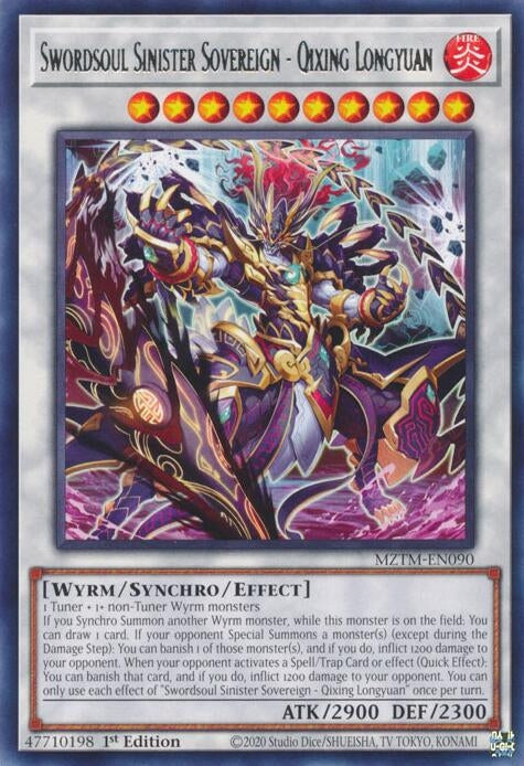 Image for Swordsoul Sinister Sovereign - Qixing Longyuan (MZTM-EN090) (MZTM) - YuGiOh