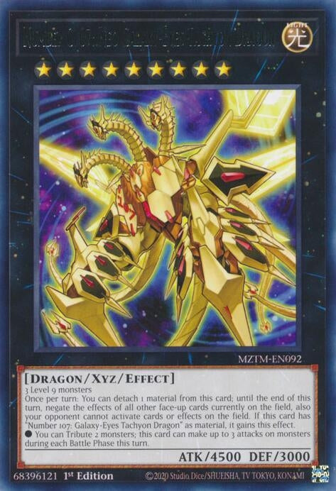 Image for Number C107: Neo Galaxy-Eyes Tachyon Dragon (MZTM-EN092) (MZTM) - YuGiOh