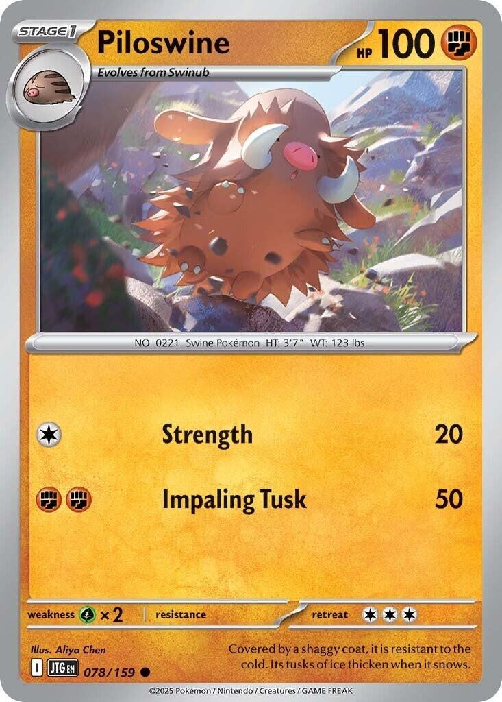 Image for Piloswine (078/159) (JTG) - Pokemon