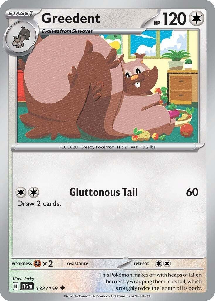 Image for Greedent (132/159) (JTG) - Pokemon