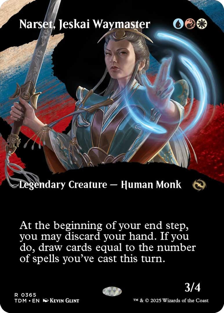 Narset, Jeskai Waymaster (Borderless) (365) (Tarkir: Dragonstorm)