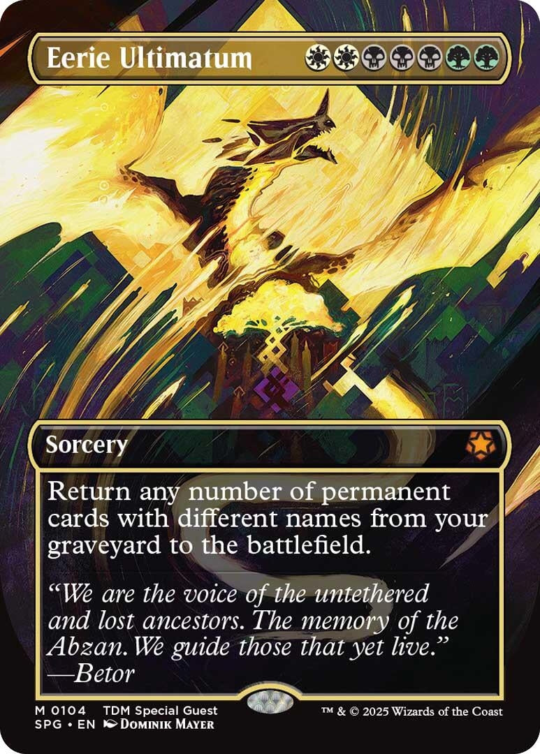 Image for Eerie Ultimatum (Borderless) (104) (Special Guests) - Magic: The Gathering