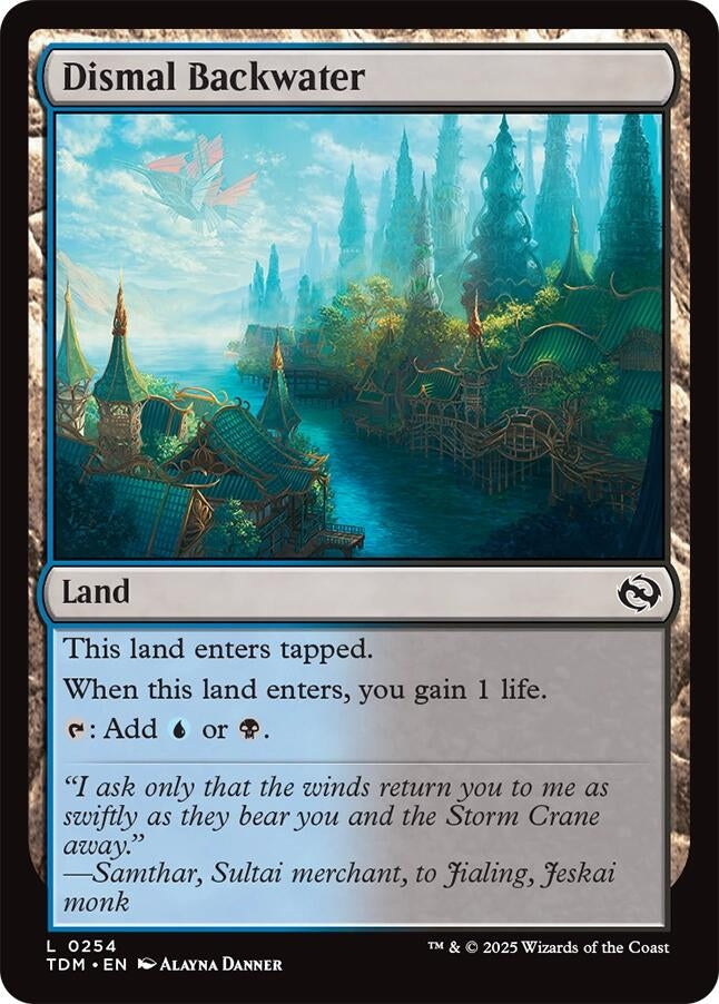 Image for Dismal Backwater (254) (Tarkir: Dragonstorm) - Magic: The Gathering