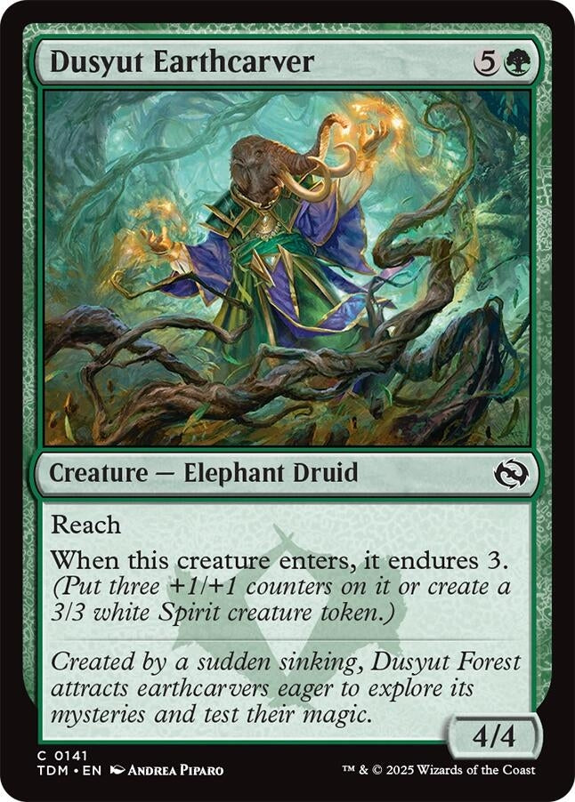 Image for Dusyut Earthcarver (141) (Tarkir: Dragonstorm) - Magic: The Gathering
