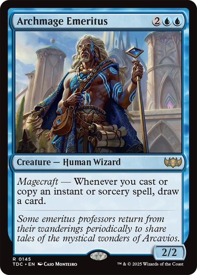 Image for Archmage Emeritus (145) (Tarkir: Dragonstorm) - Magic: The Gathering
