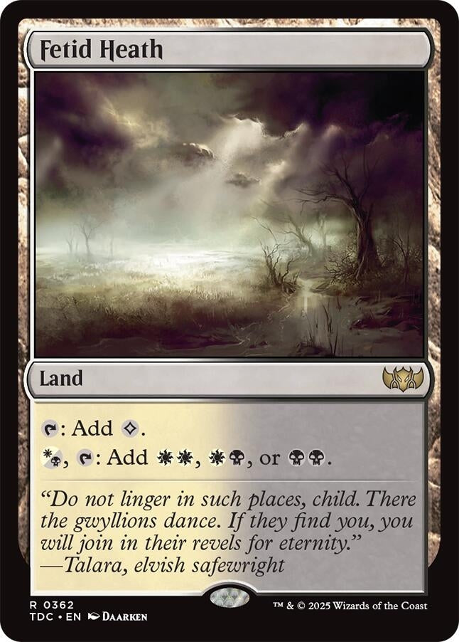 Image for Fetid Heath (362) (Tarkir: Dragonstorm) - Magic: The Gathering