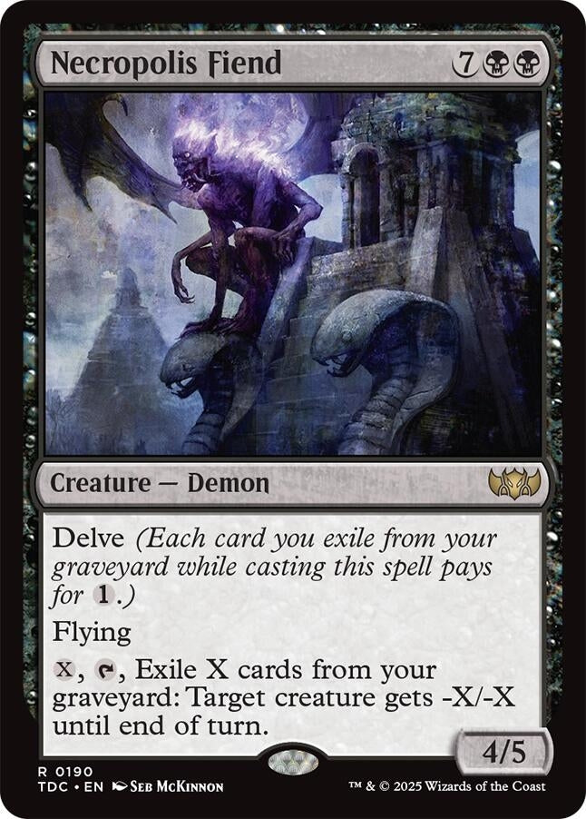Image for Necropolis Fiend (190) (Tarkir: Dragonstorm) - Magic: The Gathering