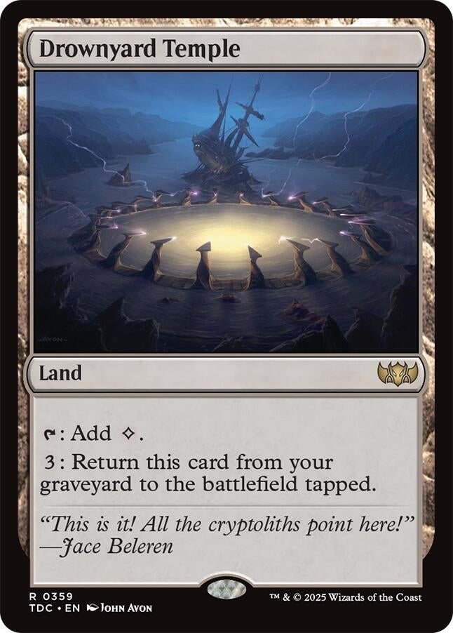 Image for Drownyard Temple (359) (Tarkir: Dragonstorm) - Magic: The Gathering