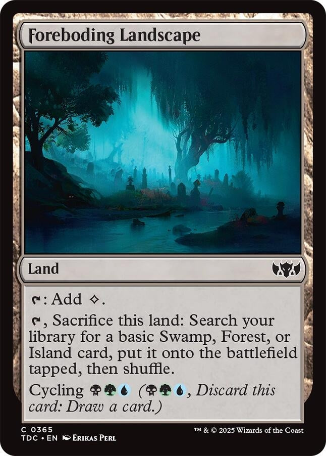 Image for Foreboding Landscape (365) (Tarkir: Dragonstorm) - Magic: The Gathering