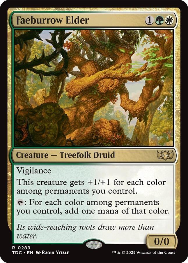 Image for Faeburrow Elder (289) (Tarkir: Dragonstorm) - Magic: The Gathering