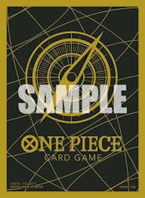 Image for One Piece Card Game Official Sleeves: BANDAI Card Games Fest 23-24 Standard Black & Gold (70-Pack) - Card Sleeves