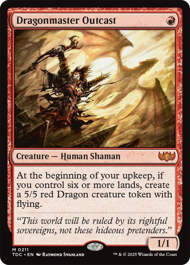 Image for Dragonmaster Outcast (211) (Tarkir: Dragonstorm) - Magic: The Gathering