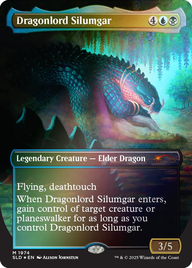 Image for Dragonlord Silumgar (Rainbow Foil) (1974) (Secret Lair Drop Series) - Magic: The Gathering