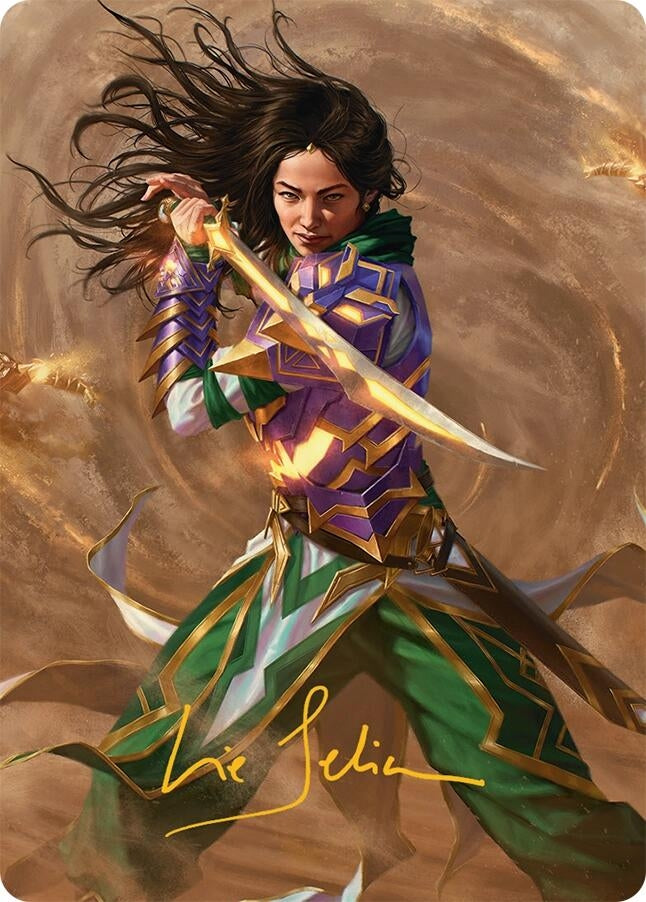 Image for Descendant of Storms Art Card (2/54) (Gold-Stamped Signature) (2) (Tarkir: Dragonstorm) - Magic: The Gathering