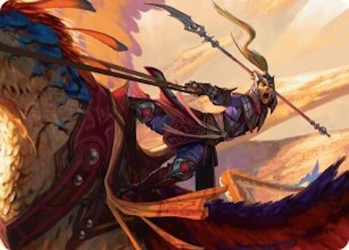 Image for Dragonback Lancer Art Card (3/54) (3) (Tarkir: Dragonstorm) - Magic: The Gathering